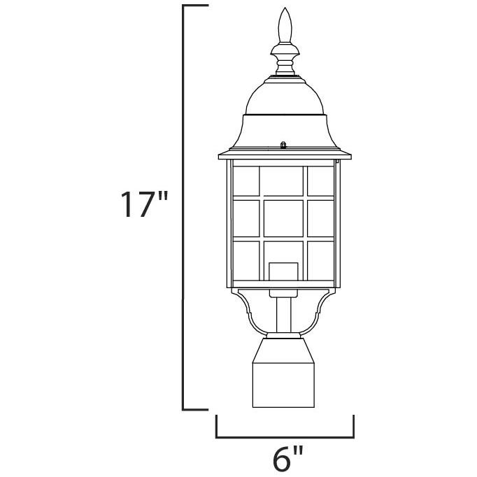 North Church 1-Light Outdoor Pole / Post Lantern