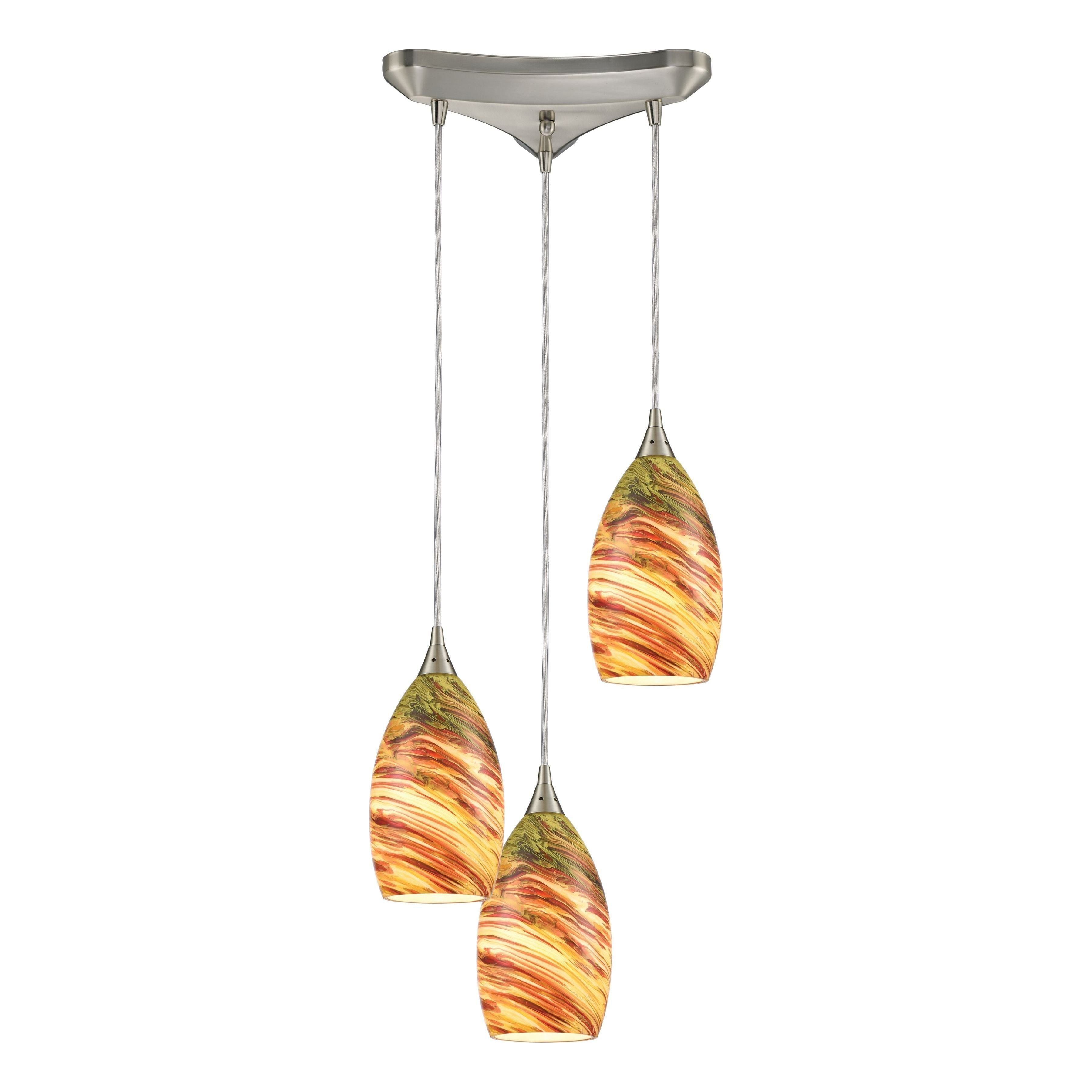 Collanino 12" Wide 3-Light Pendant