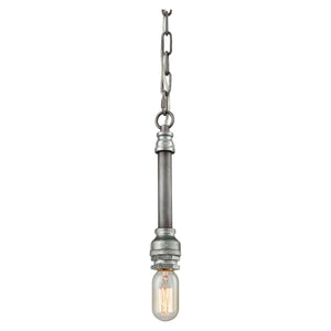 Cast Iron Pipe 2" Wide 1-Light Mini Pendant