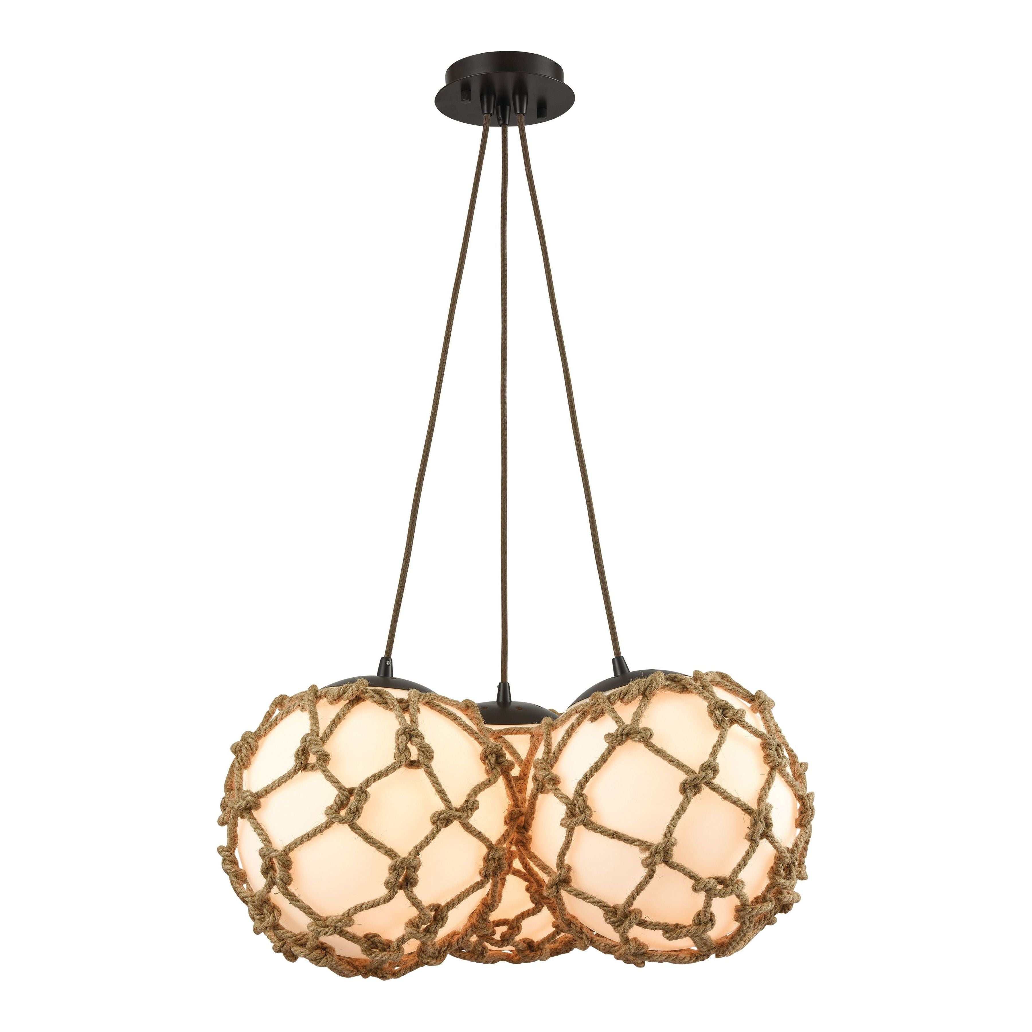 Coastal Inlet 22" Wide 3-Light Pendant