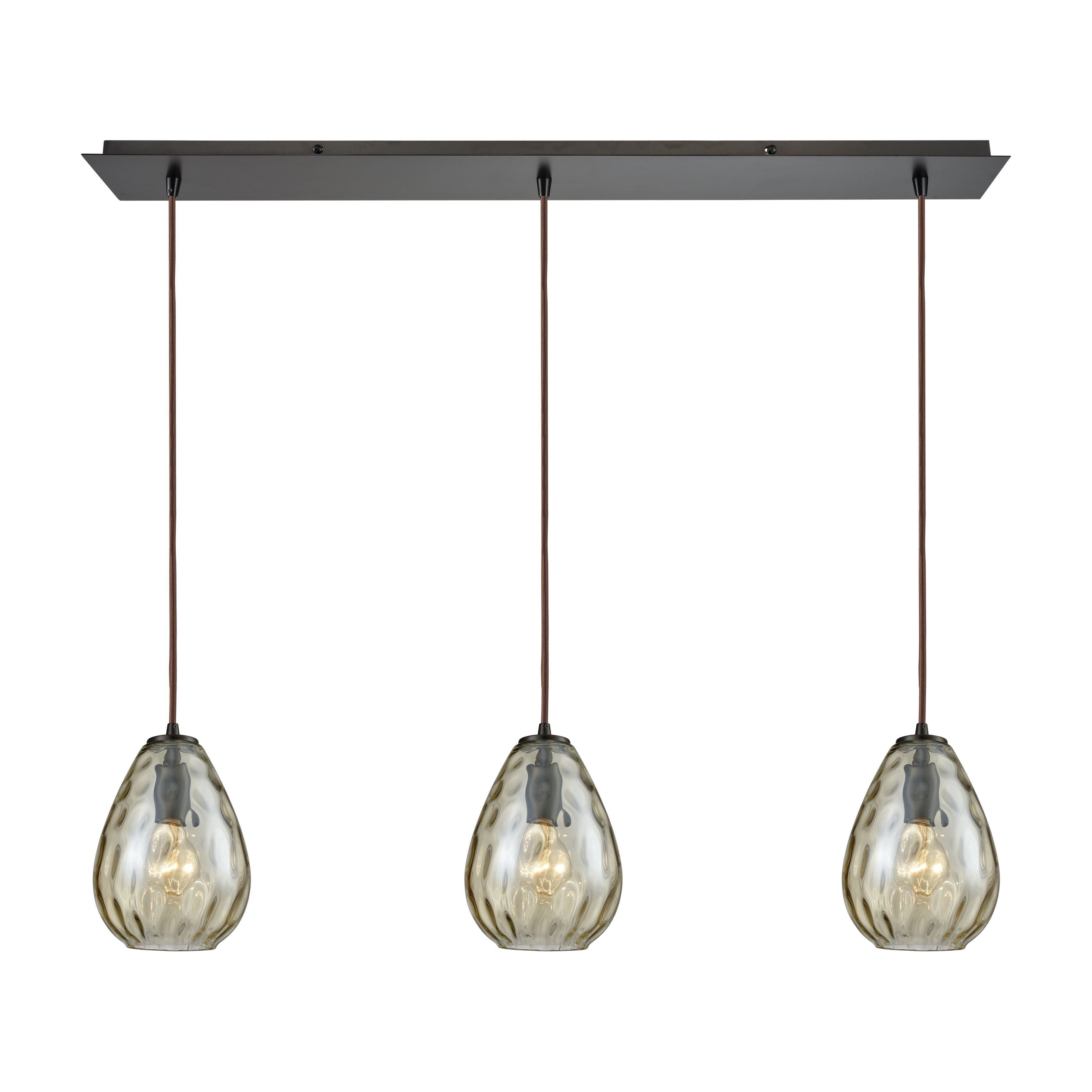 Lagoon 36" Wide 3-Light Pendant