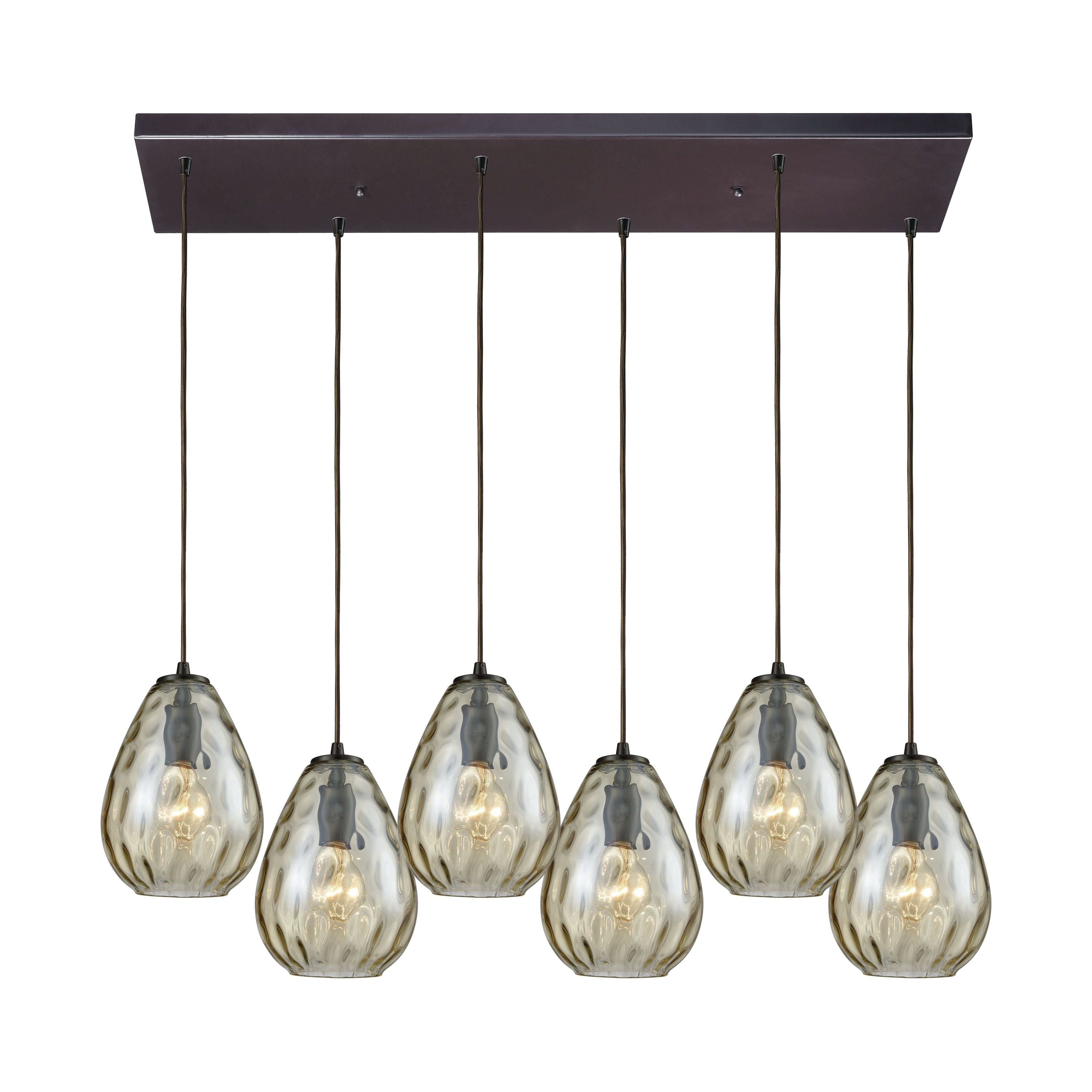 Lagoon 30" Wide 6-Light Pendant