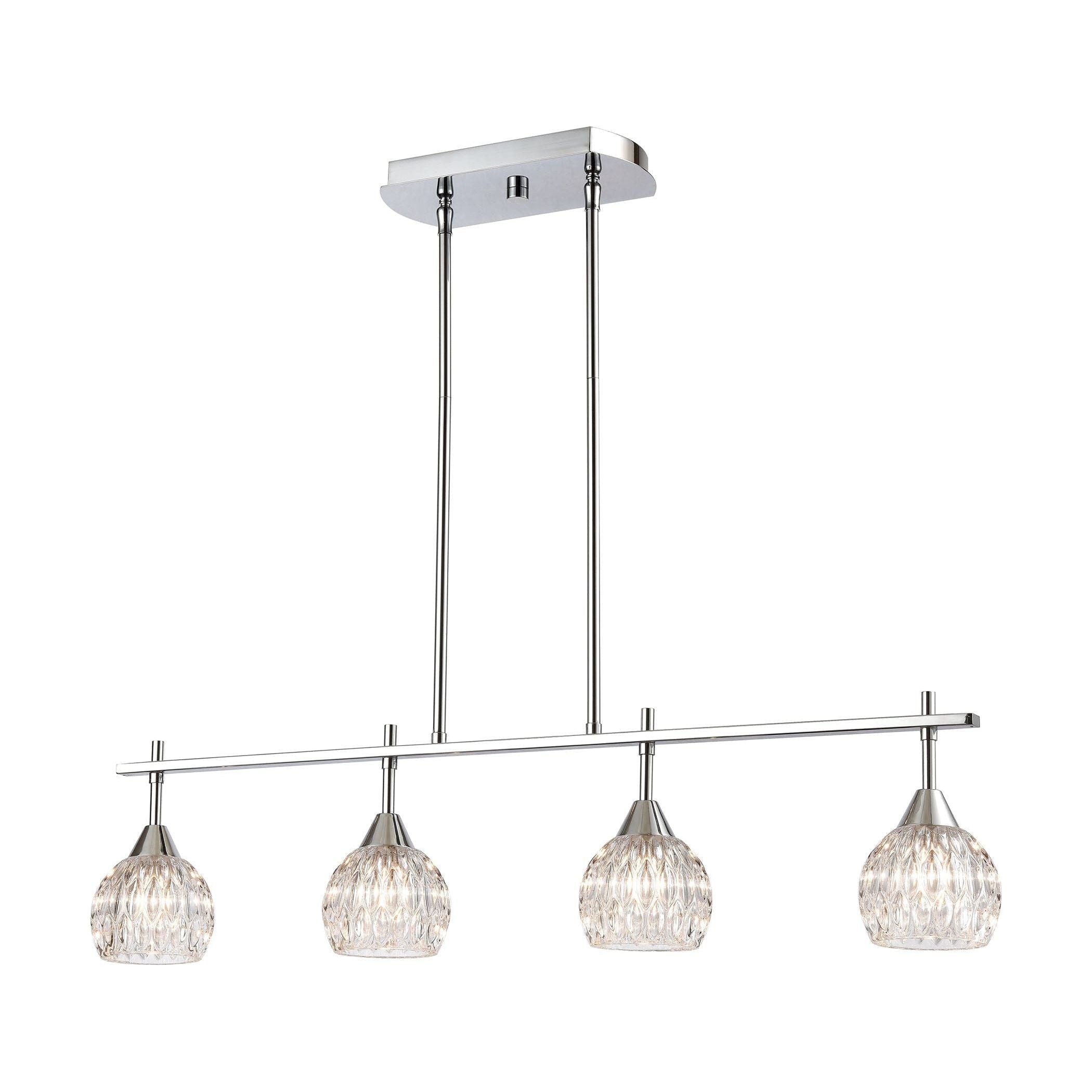 Kersey 34" Wide 4-Light Linear Chandelier