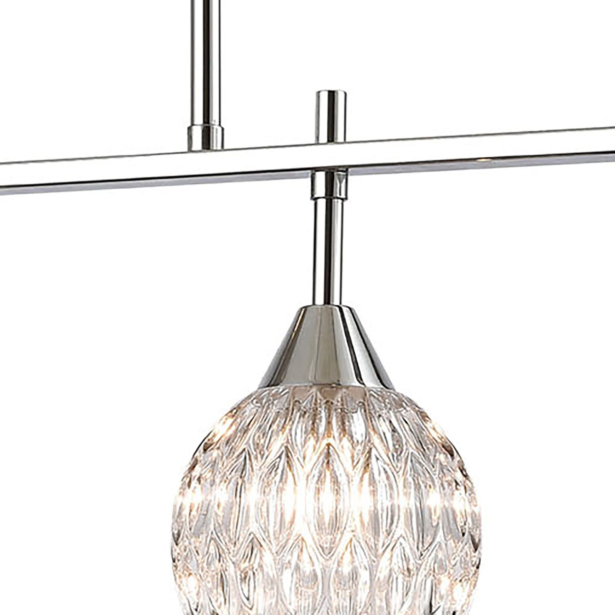 Kersey 34" Wide 4-Light Linear Chandelier