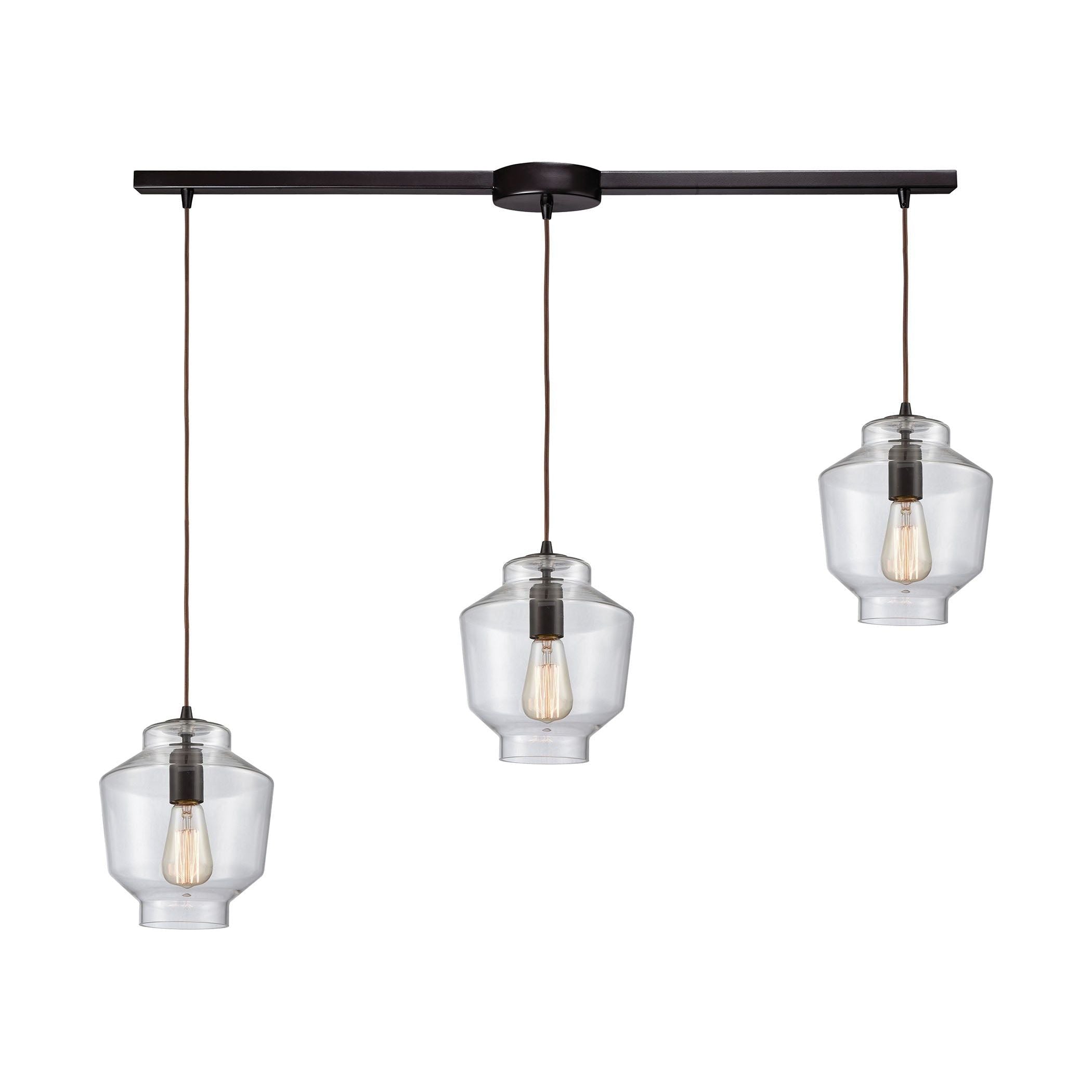 Barrel 38" 3-Light Linear Pendant