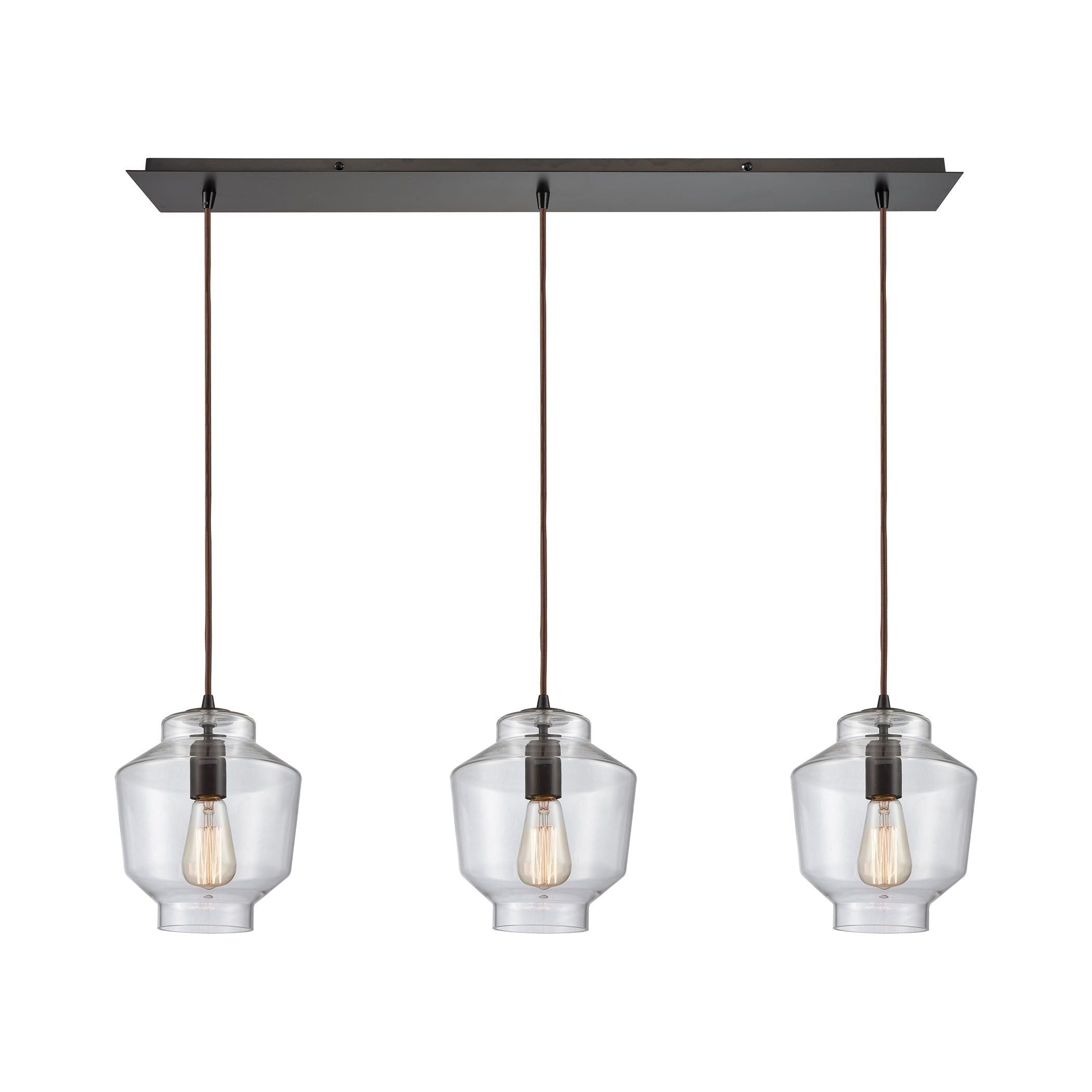 Barrel 36" 3-Light Linear Pendant