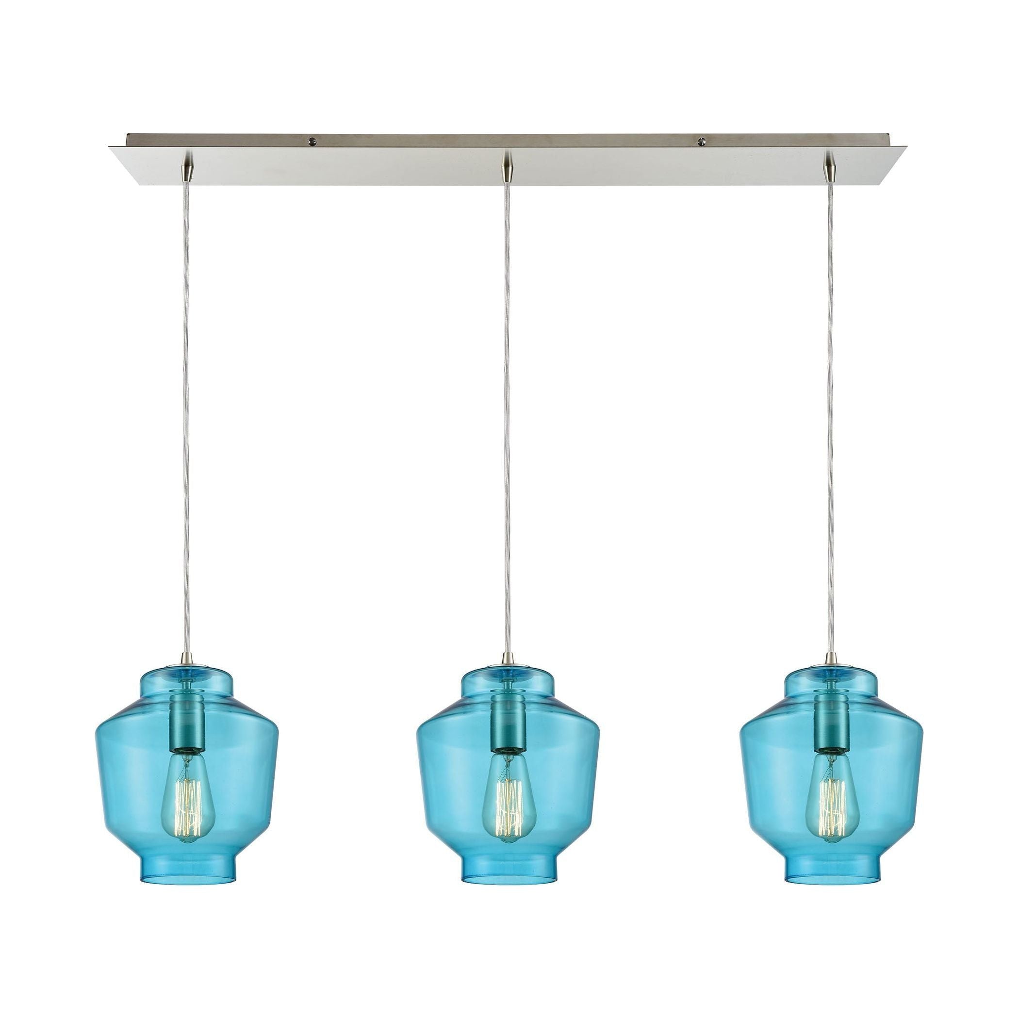 Barrel 36" 3-Light Linear Pendant