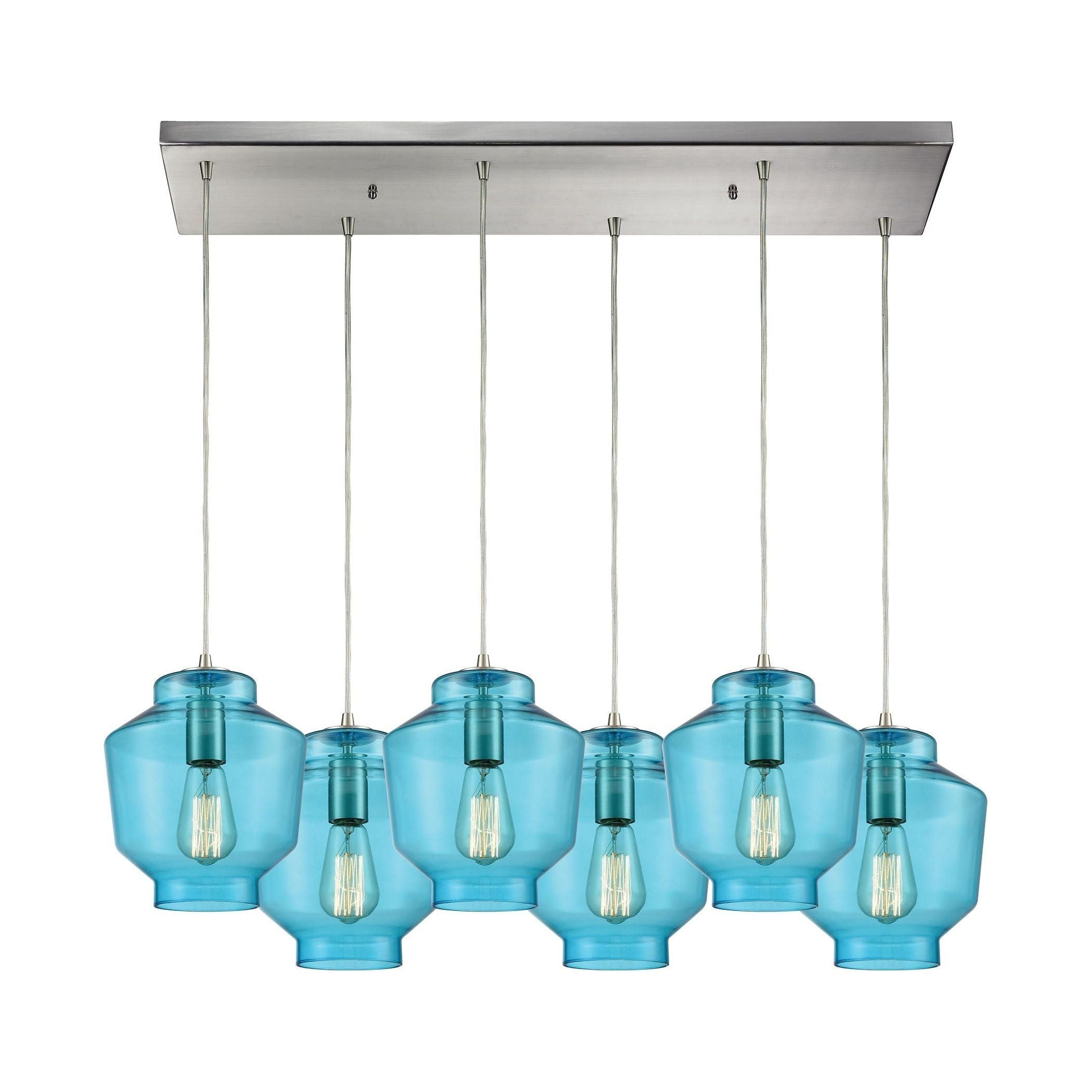 Barrel 32" Wide 6-Light Mini Pendant