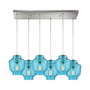 Barrel 32" Wide 6-Light Mini Pendant