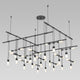 Suspenders 36" 2-Tier Grid with Etched Chiclet Luminaire Combo