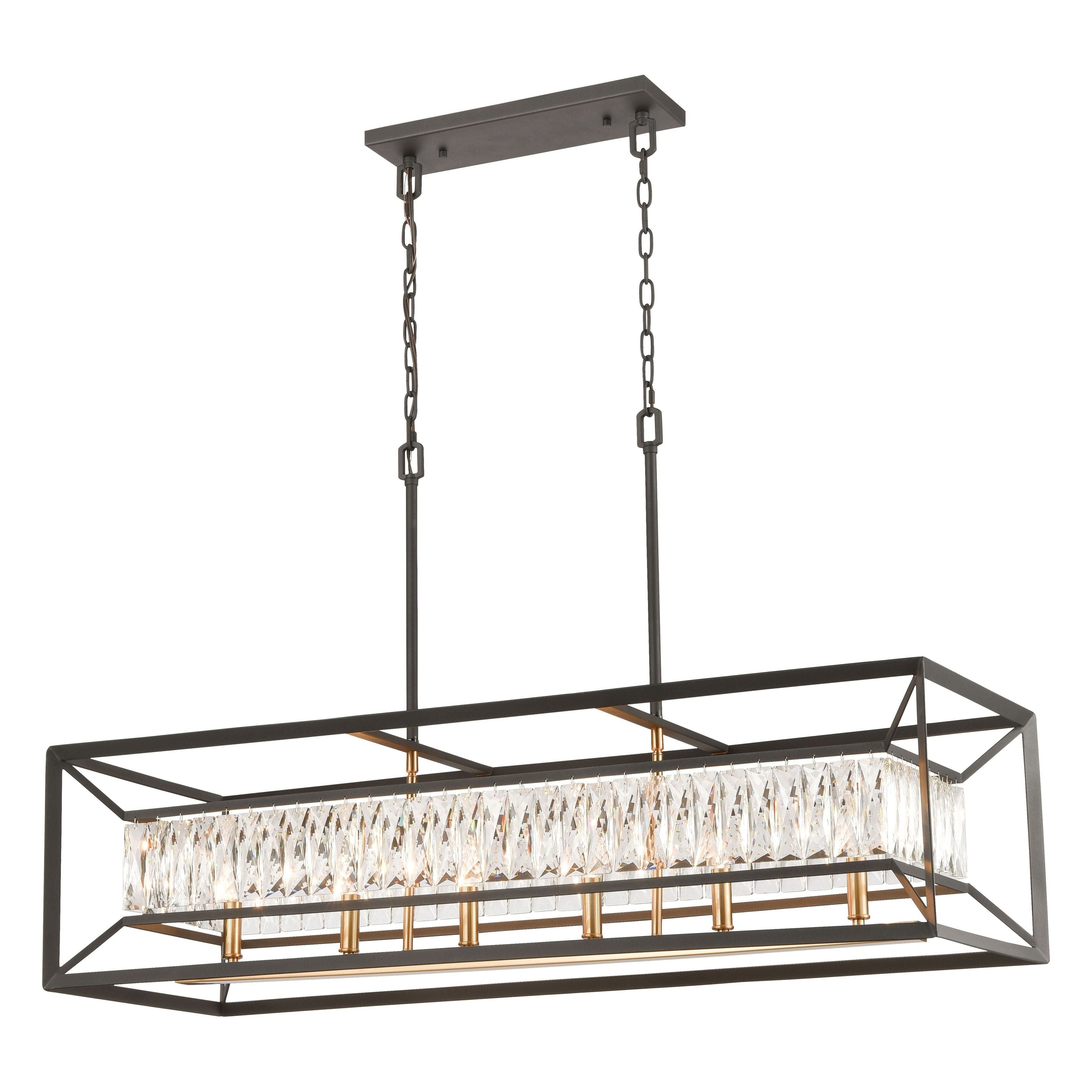 StarLight 42" Wide 6-Light Linear Chandelier