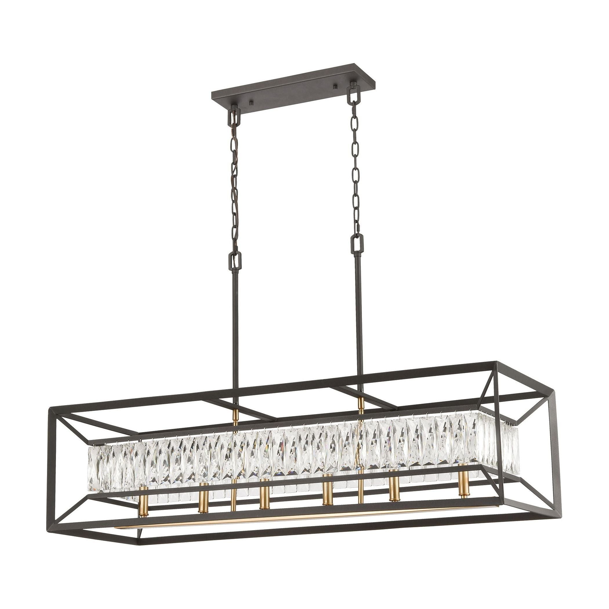 StarLight 42" Wide 6-Light Linear Chandelier