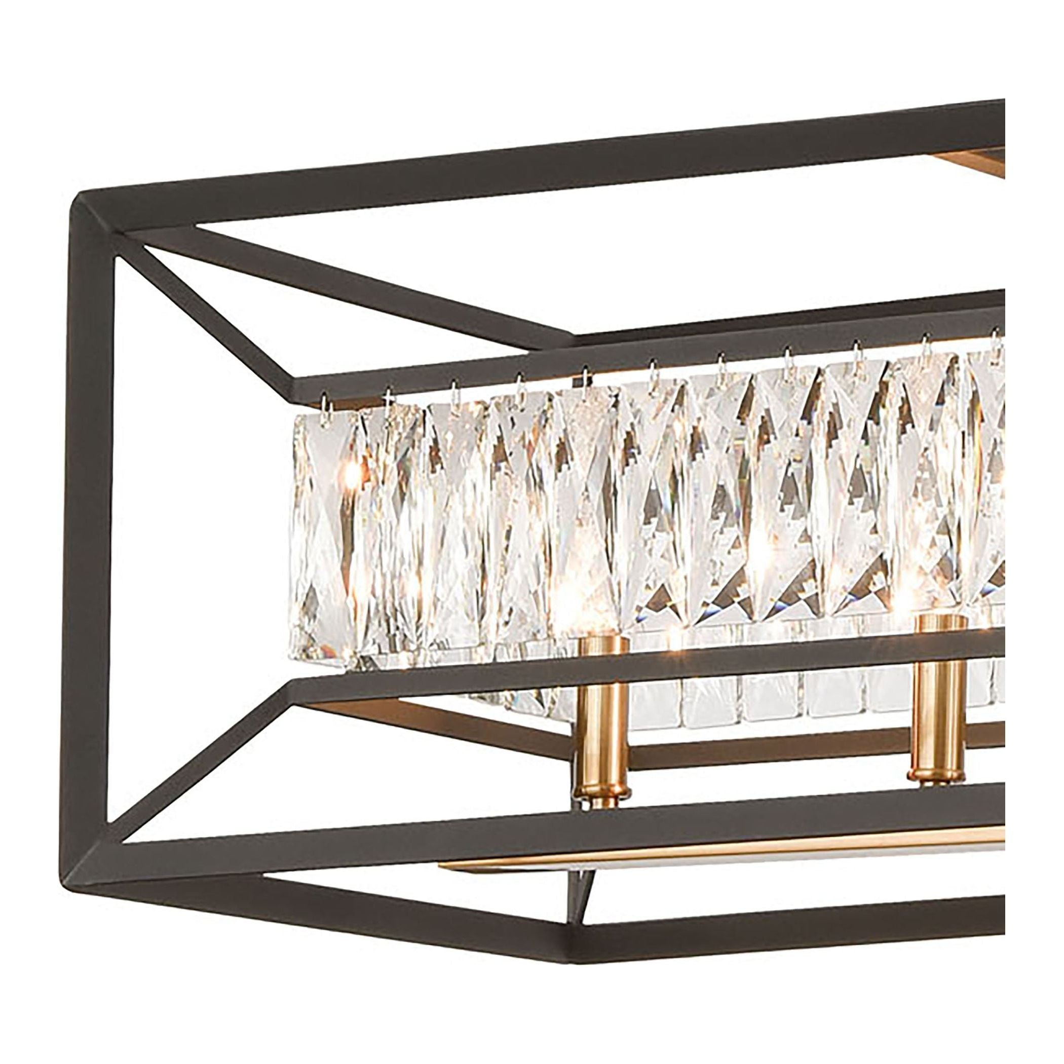 StarLight 42" Wide 6-Light Linear Chandelier