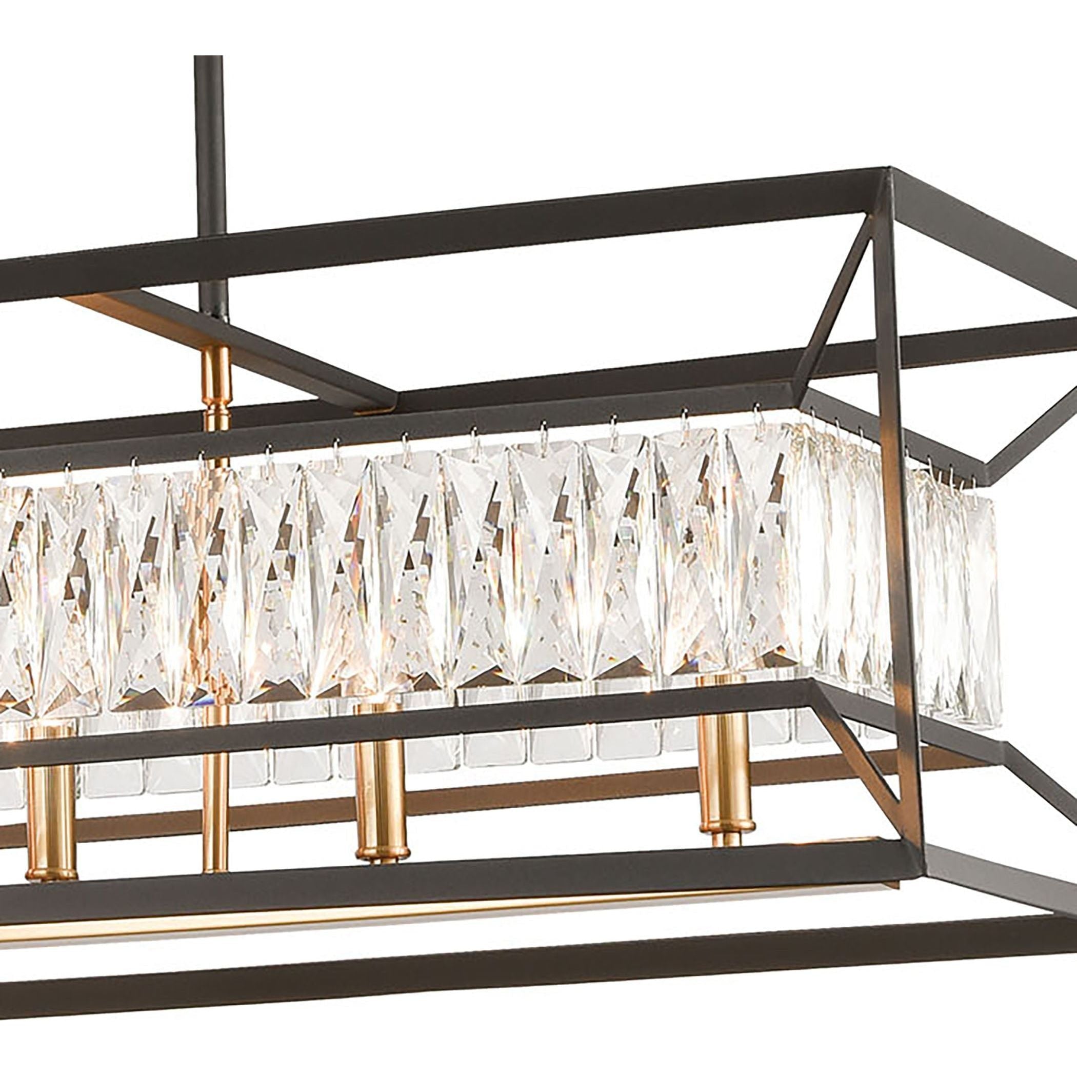 StarLight 42" Wide 6-Light Linear Chandelier