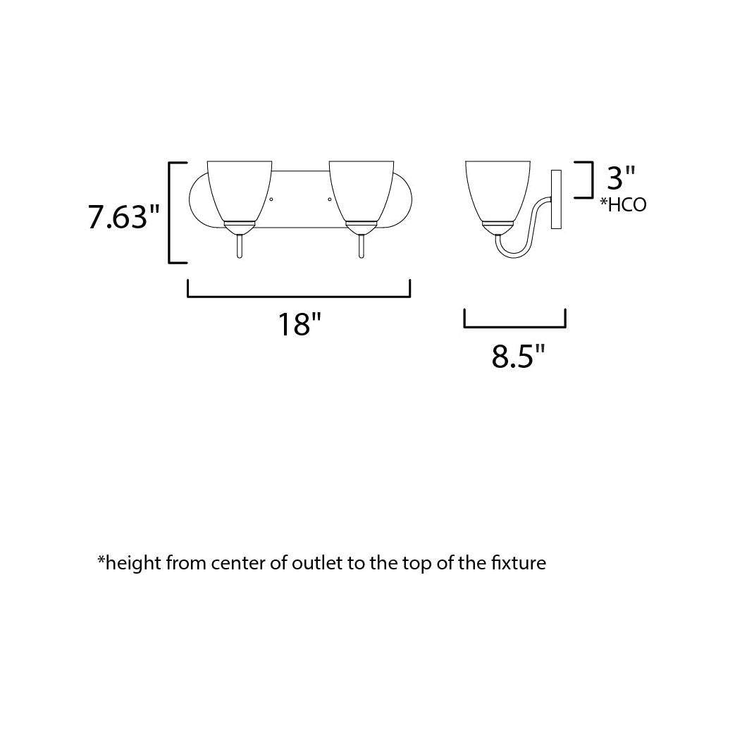 Axis 2-Light Strip Bath Vanity