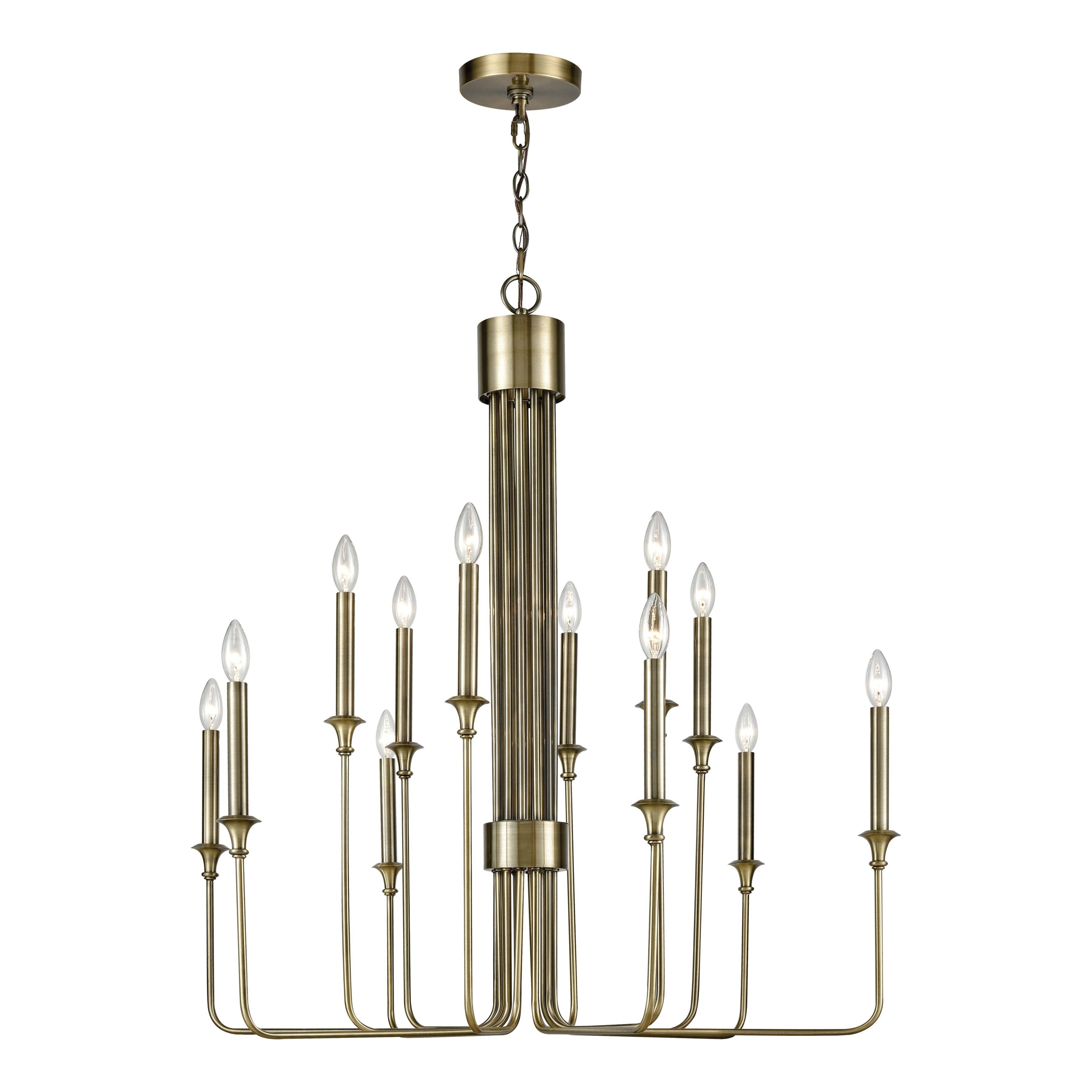 Edward 36" Wide 12-Light Chandelier