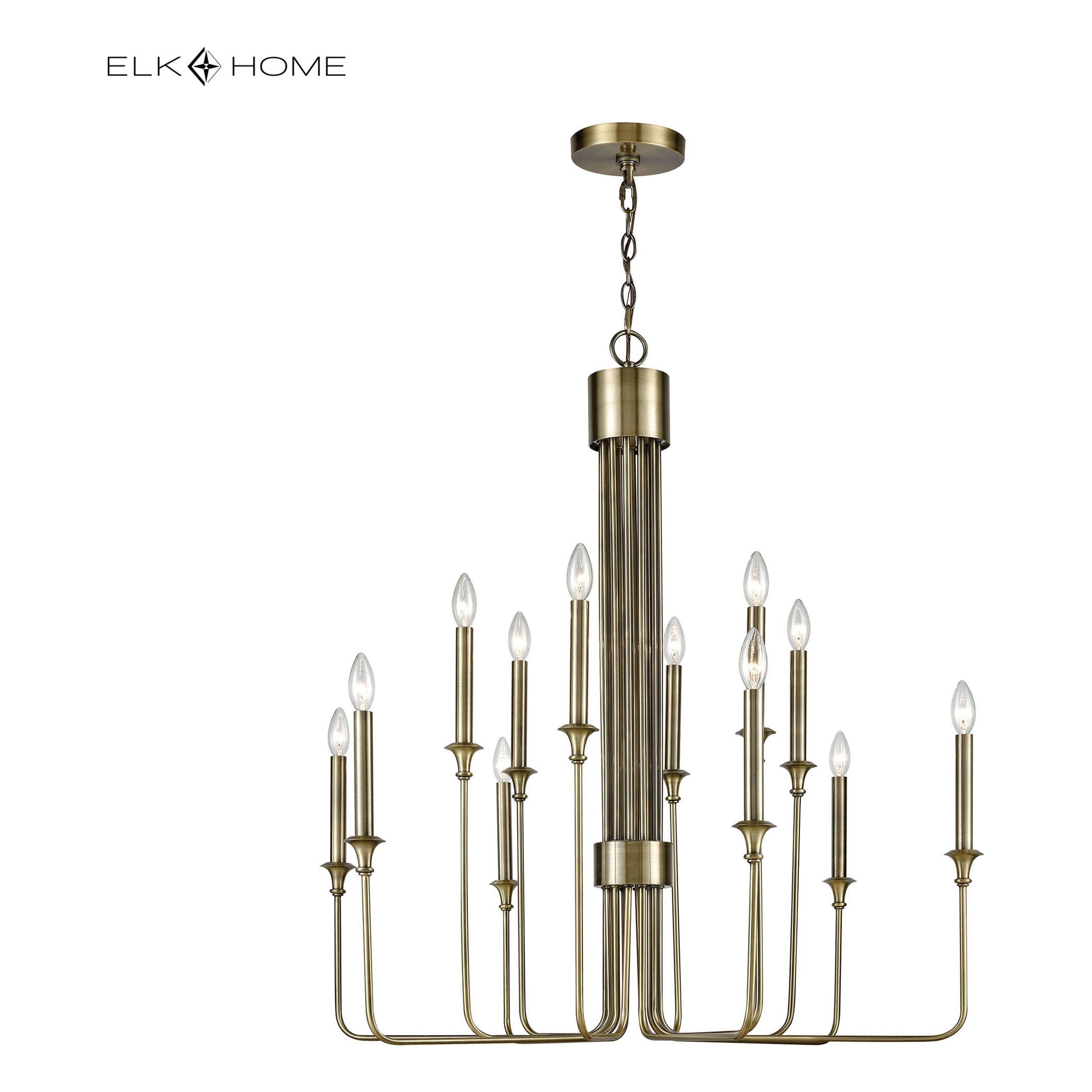 Edward 36" Wide 12-Light Chandelier