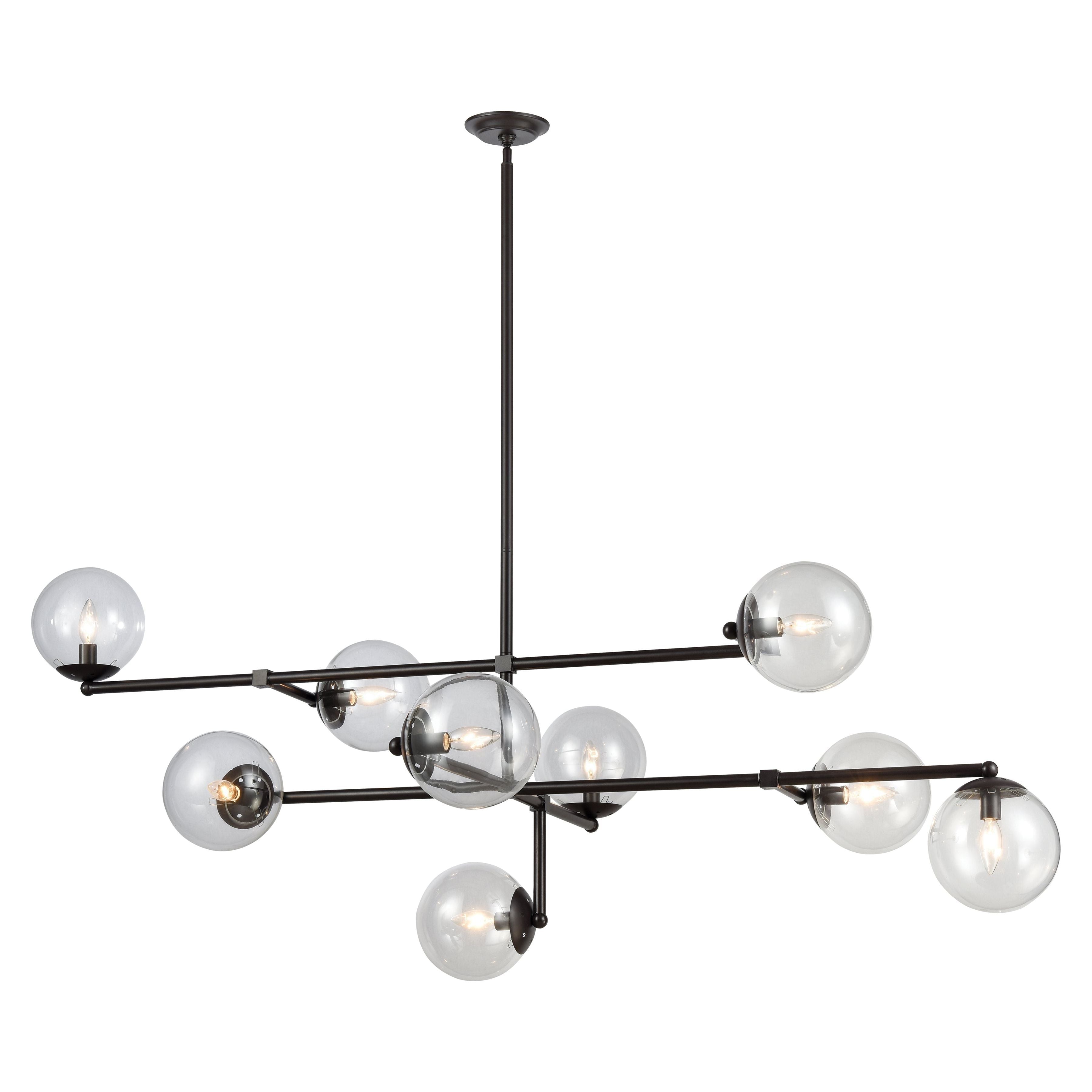 Communique 64" Wide 9-Light Linear Chandelier