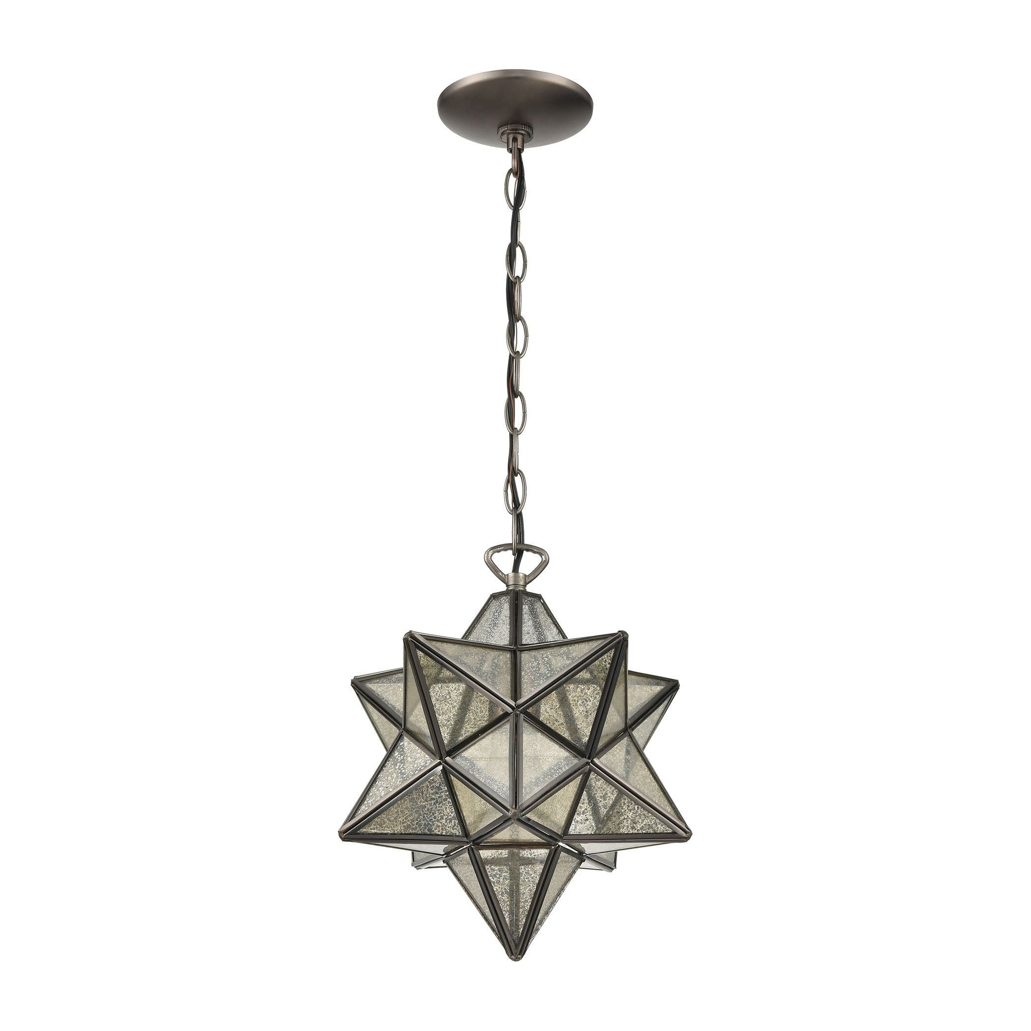 Moravian Star 9" Wide 1-Light Mini Pendant