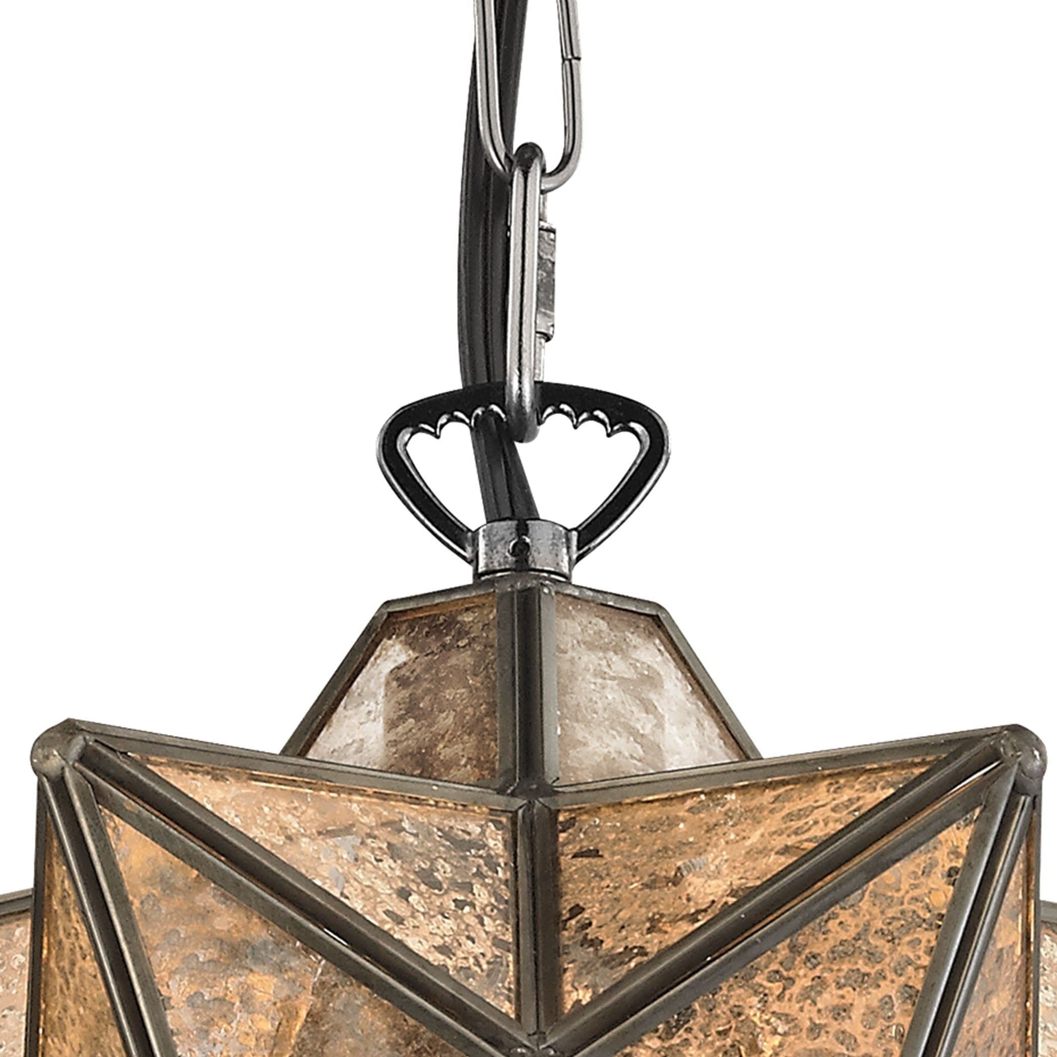 Moravian Star 9" Wide 1-Light Mini Pendant