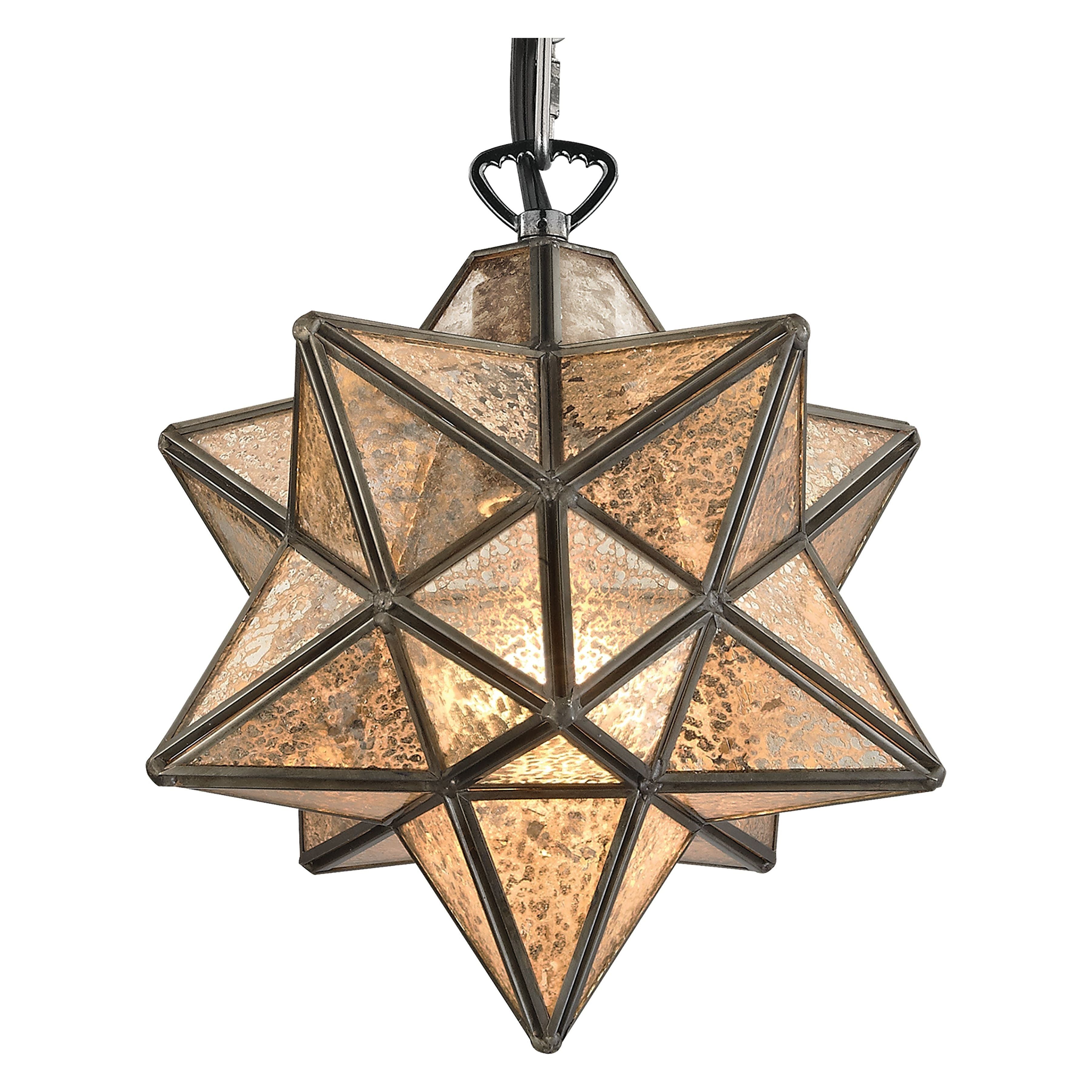 Moravian Star 9" Wide 1-Light Mini Pendant