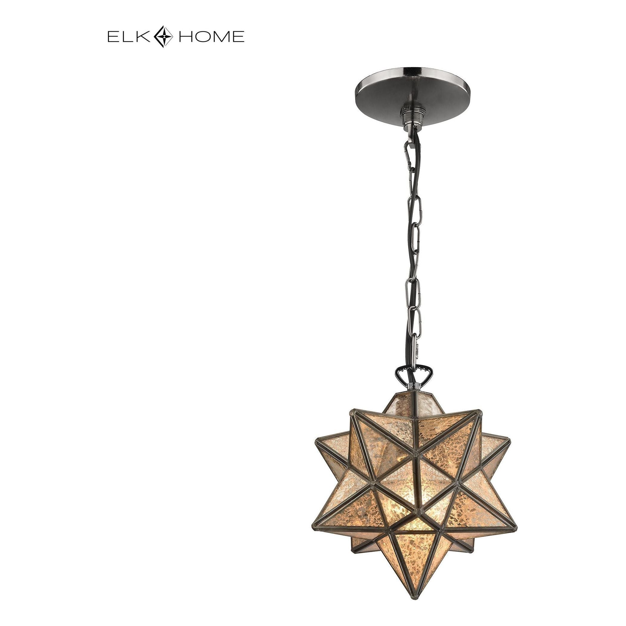 Moravian Star 9" Wide 1-Light Mini Pendant