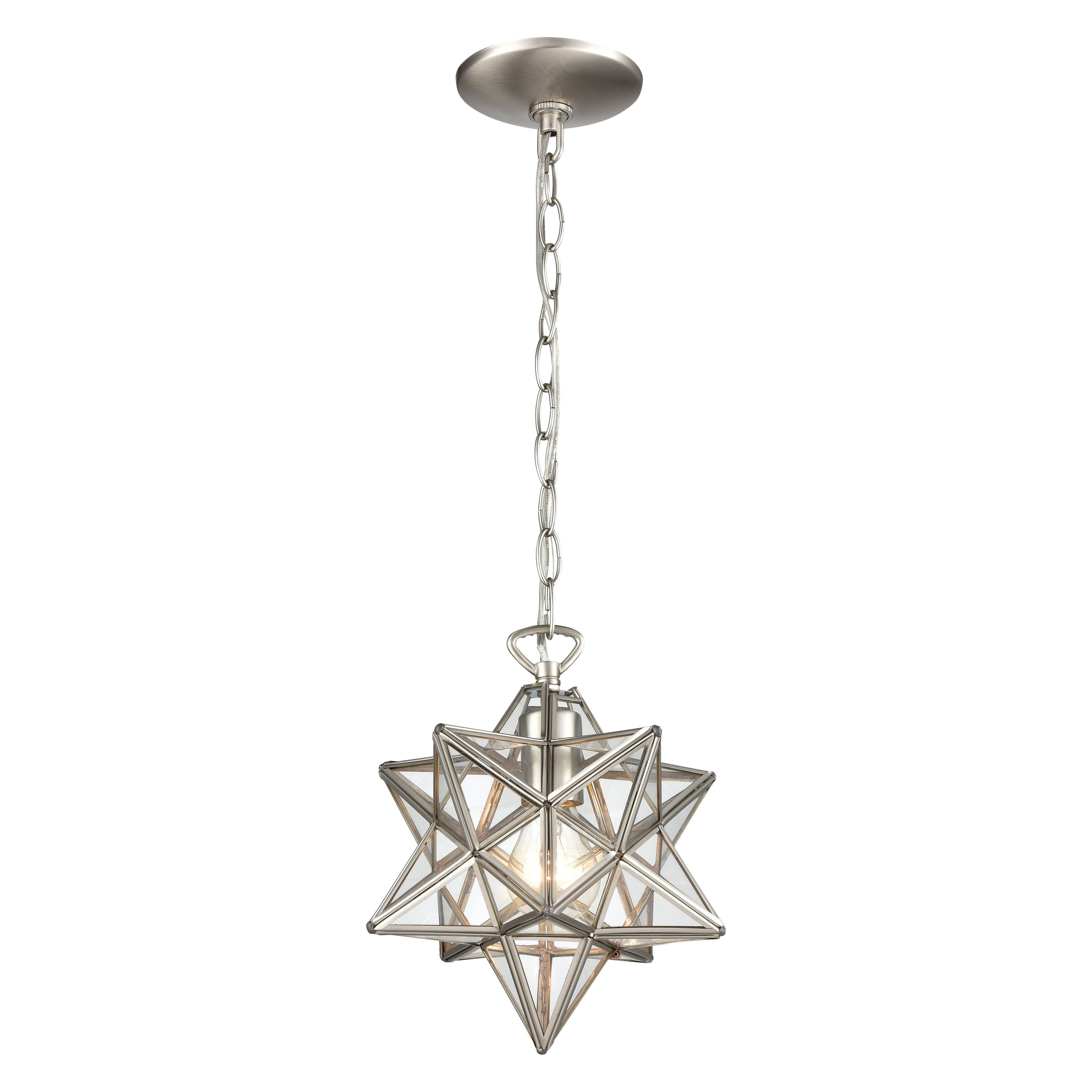 Moravian Star 9" Wide 1-Light Mini Pendant