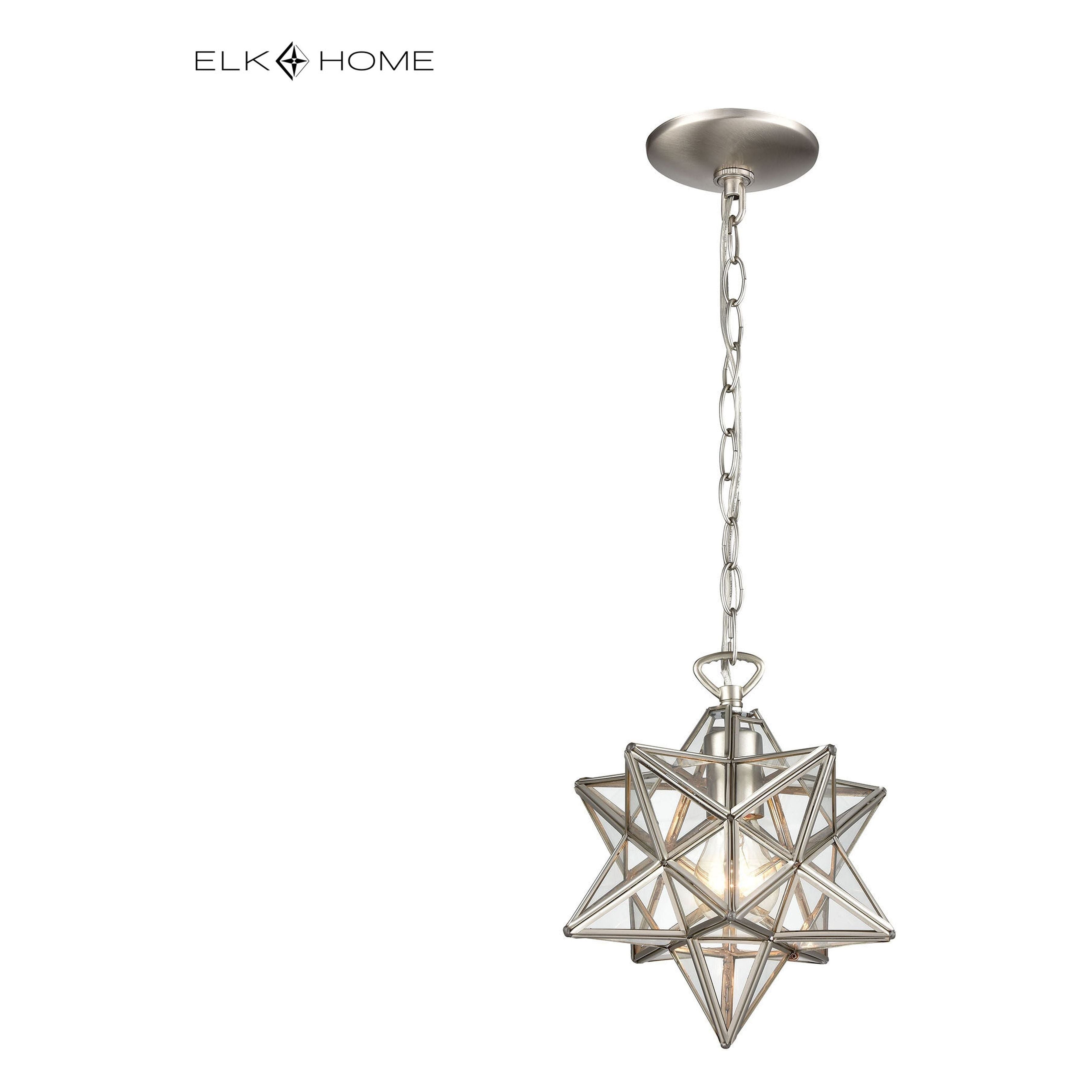 Moravian Star 9" Wide 1-Light Mini Pendant