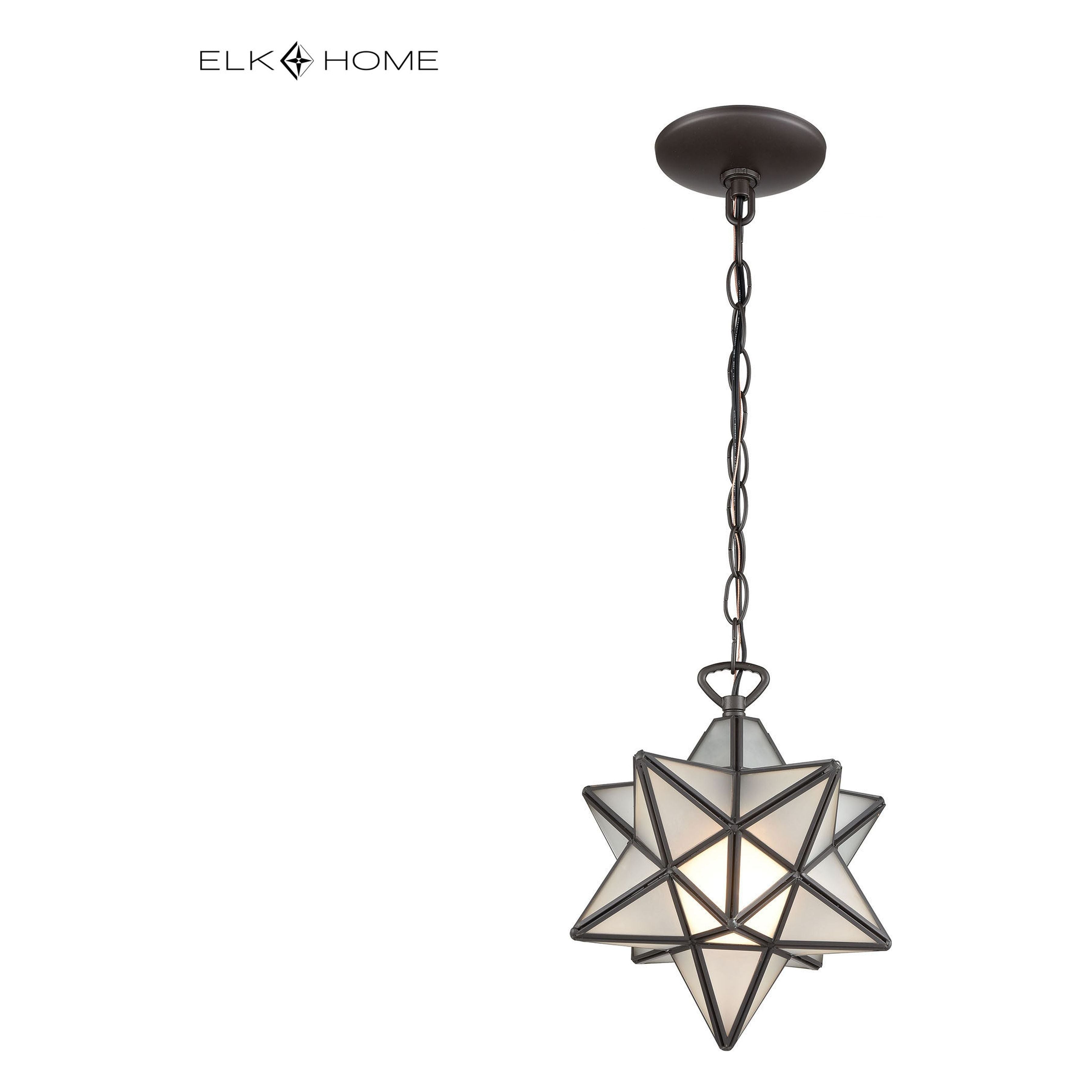 Moravian Star 9" Wide 1-Light Mini Pendant