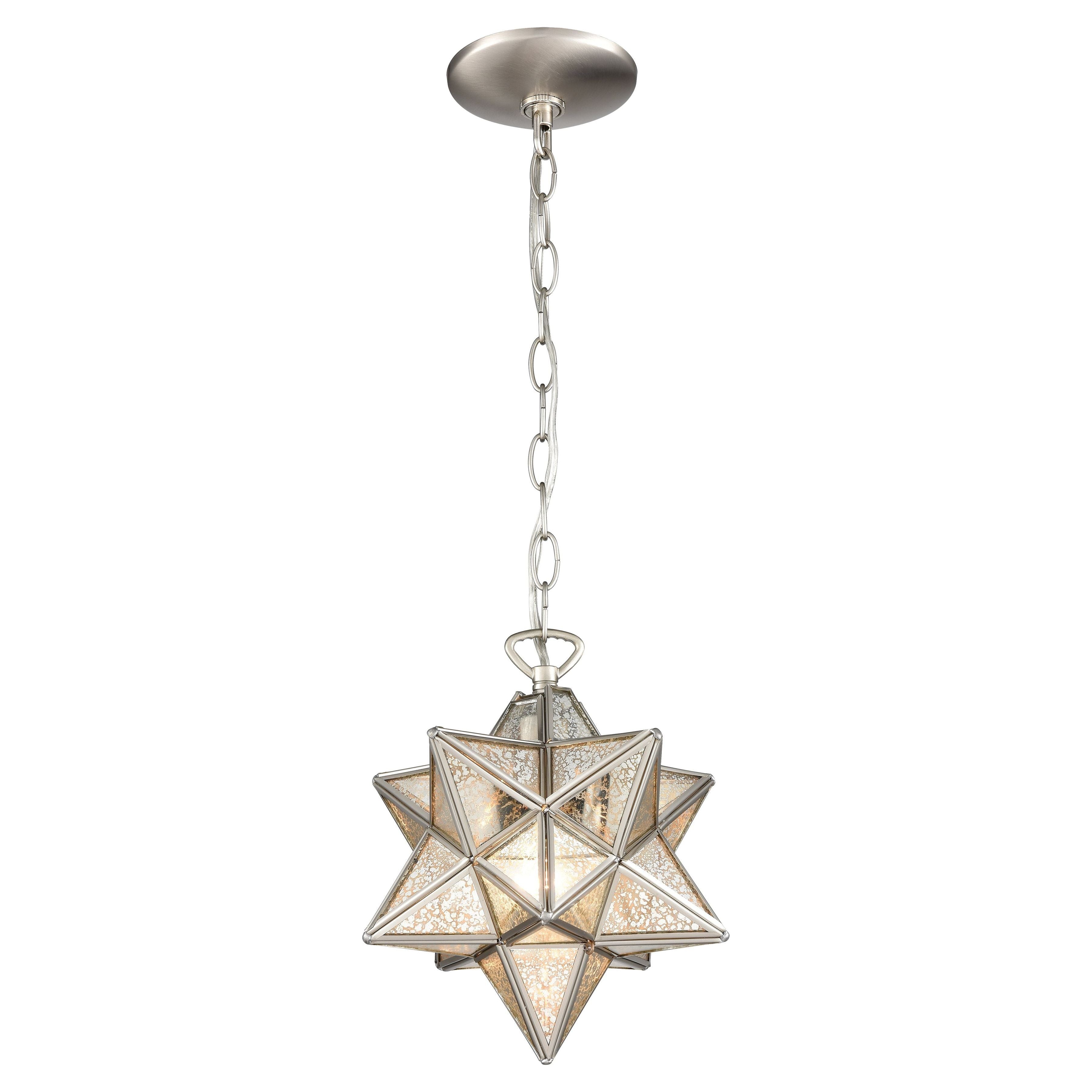 Moravian Star 9" Wide 1-Light Mini Pendant