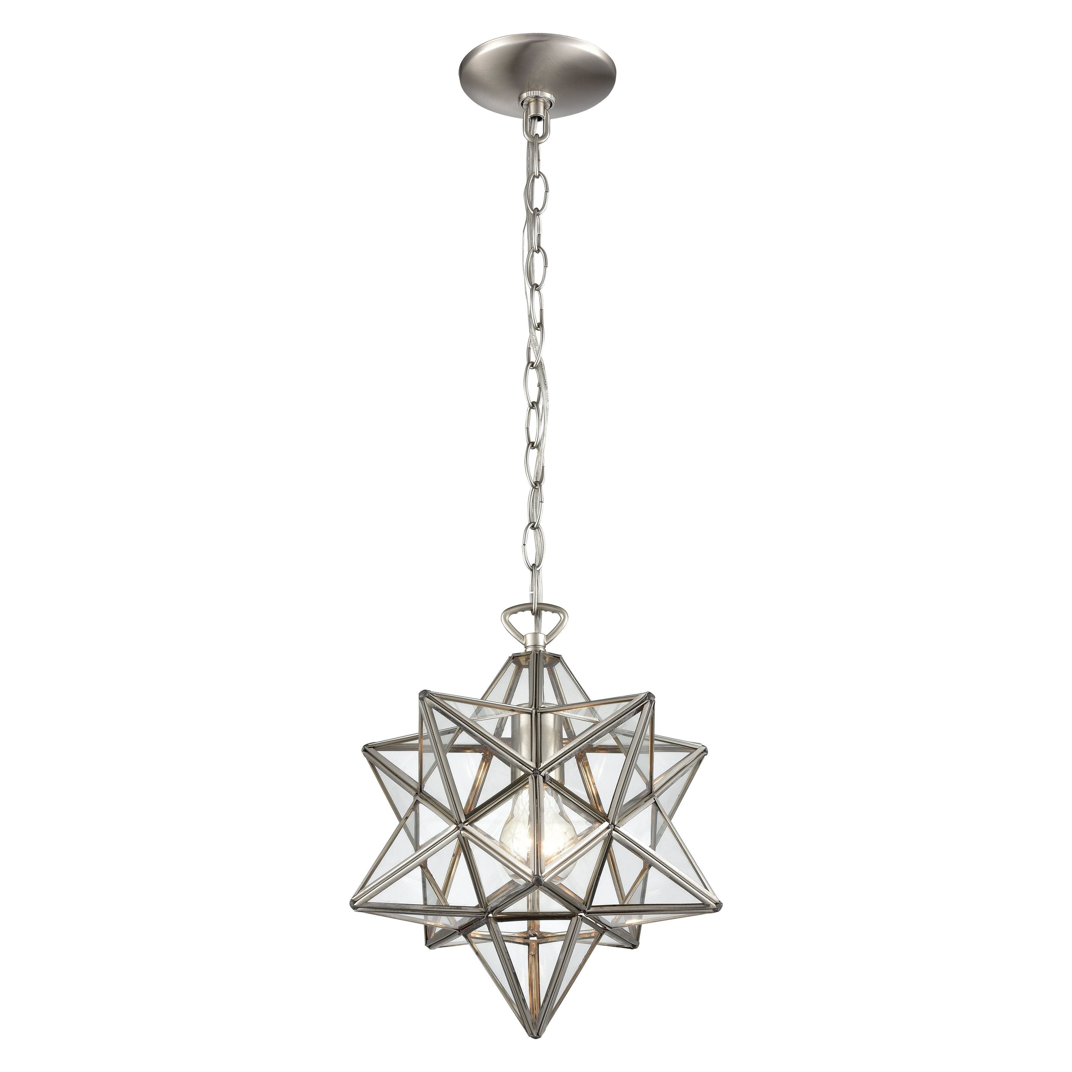 Moravian Star 12" Wide 1-Light Mini Pendant