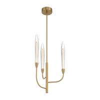 Calle 16" 3-Light LED Chandelier