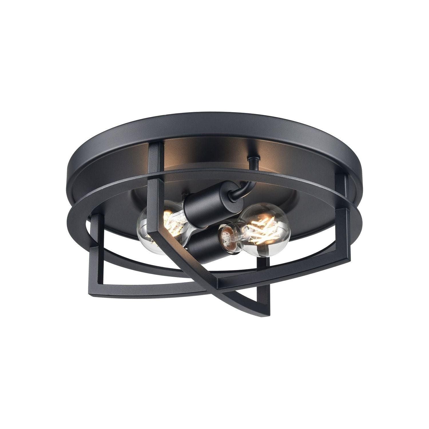 DVI - Five Points 2 Light Outdoor Flush Mount - Lights Canada