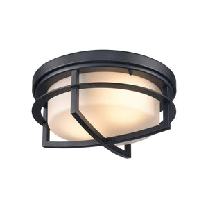 DVI - Five Points 2 Light Outdoor Flush Mount - Lights Canada