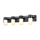 DVI - Tuxedo 4 Light Vanity - Lights Canada