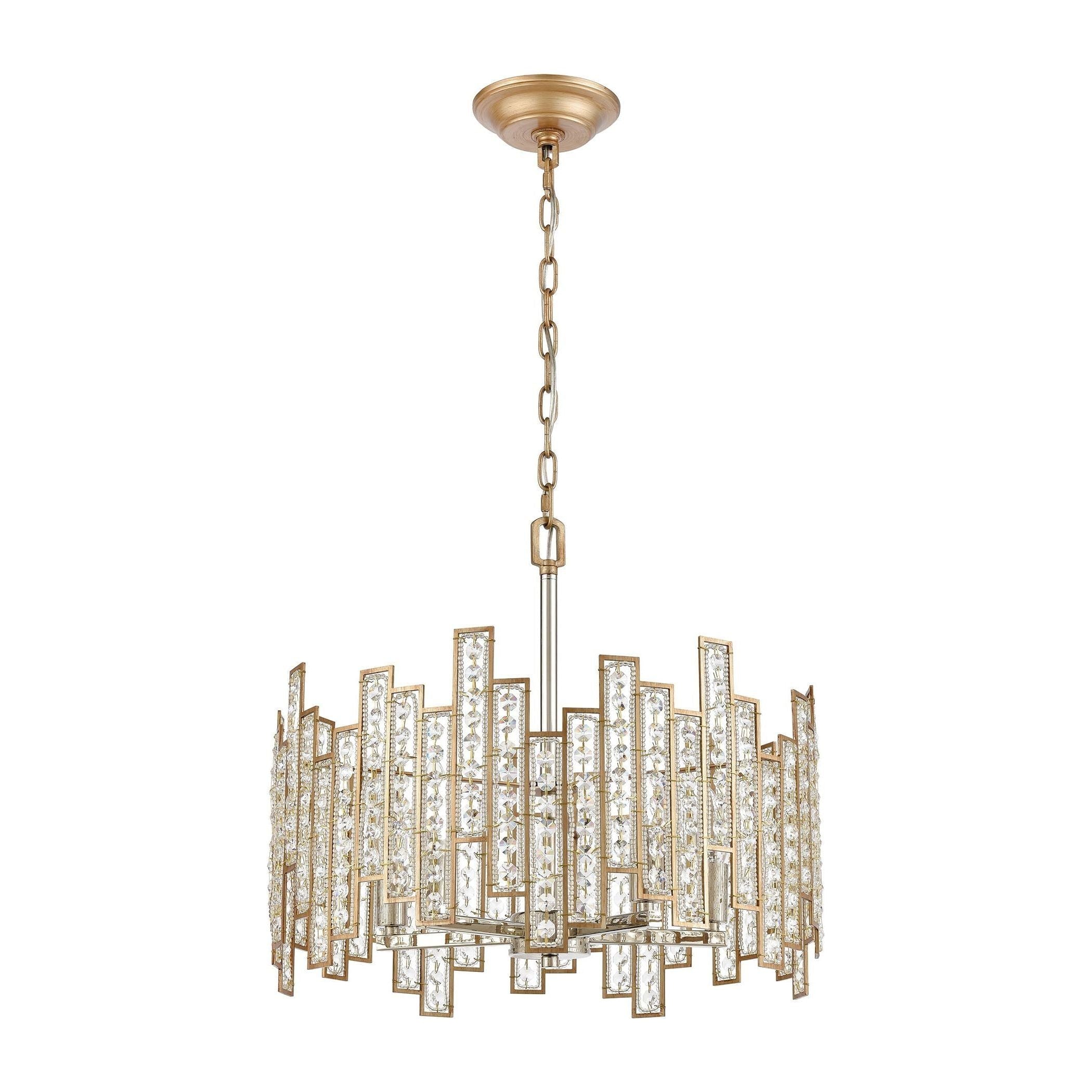 Equilibrium 19" Wide 5-Light Chandelier