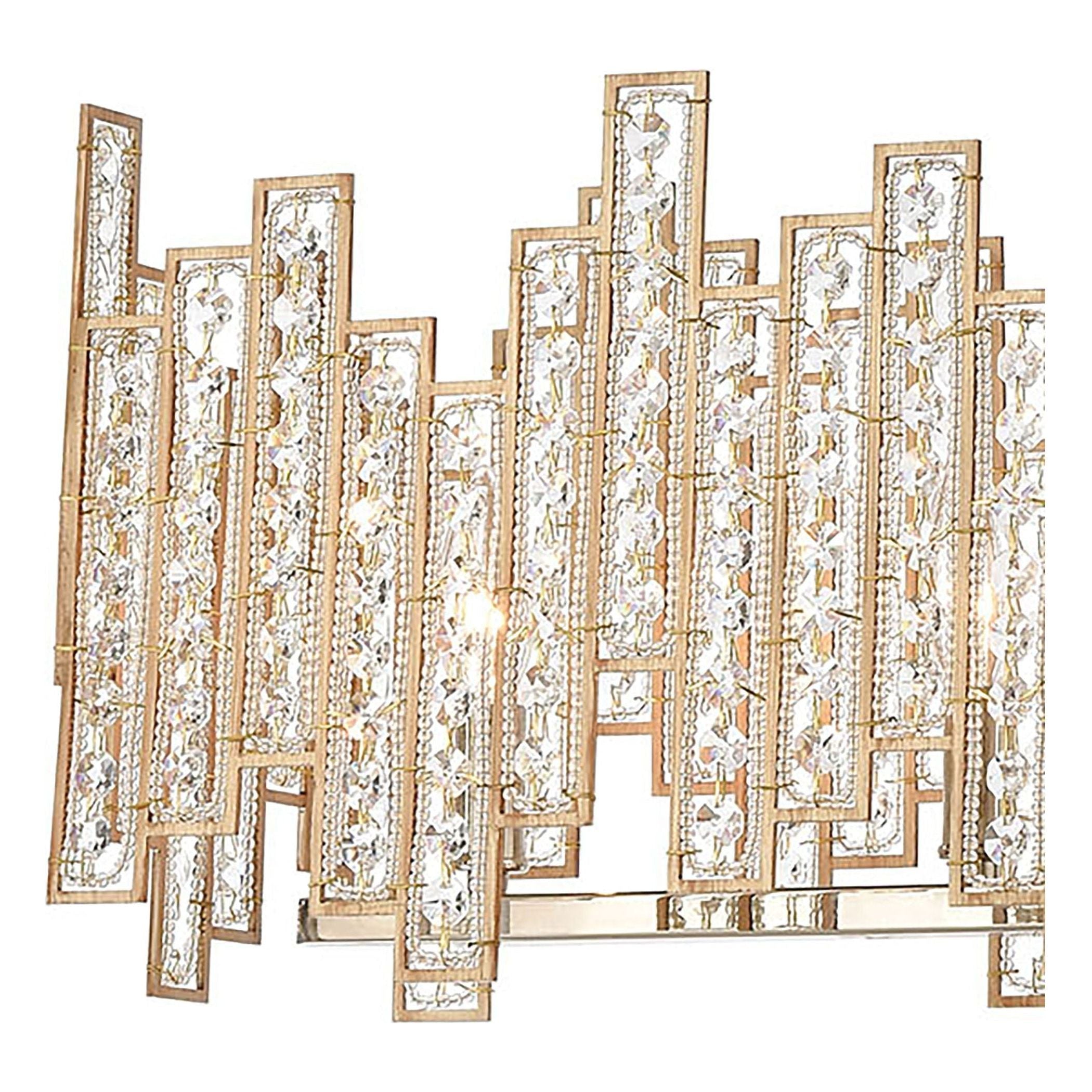 Equilibrium 34" Wide 5-Light Linear Chandelier