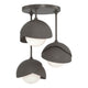 Brooklyn 3-Light Double Shade Semi-Flush