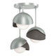 Brooklyn 3-Light Double Shade Semi-Flush