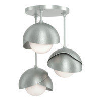 Brooklyn 3-Light Double Shade Semi-Flush