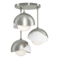 Brooklyn 3-Light Double Shade Semi-Flush