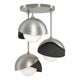 Brooklyn 3-Light Double Shade Semi-Flush