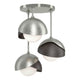 Brooklyn 3-Light Double Shade Semi-Flush