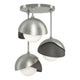 Brooklyn 3-Light Double Shade Semi-Flush