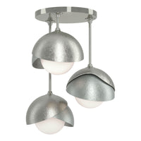 Brooklyn 3-Light Double Shade Semi-Flush