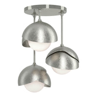 Brooklyn 3-Light Double Shade Semi-Flush