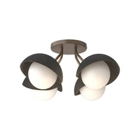Brooklyn 4-Light Single Shade Semi-Flush