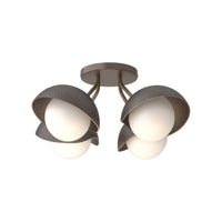 Brooklyn 4-Light Single Shade Semi-Flush