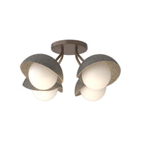 Brooklyn 4-Light Single Shade Semi-Flush