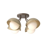 Brooklyn 4-Light Single Shade Semi-Flush